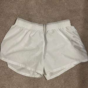 Nike white dri-fit shorts in size M